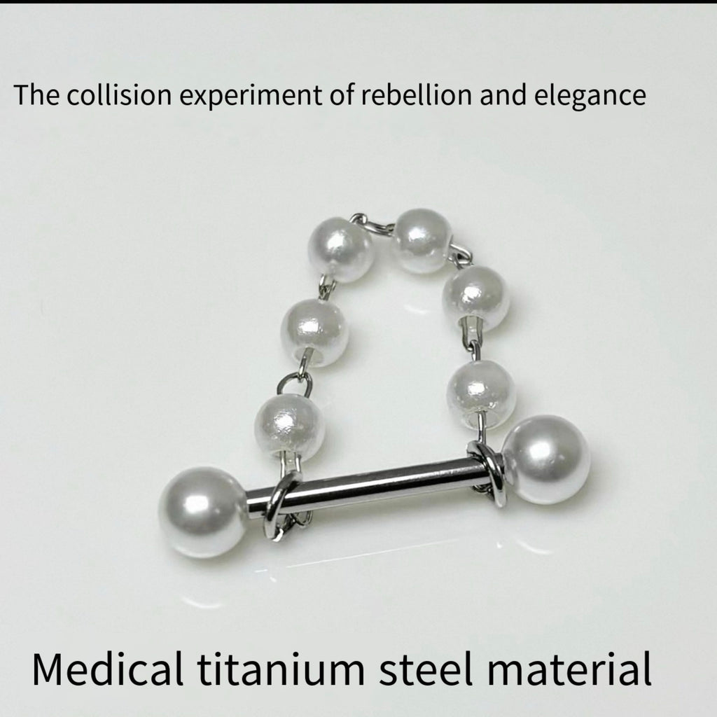 Pearl Tongue Stud Chain