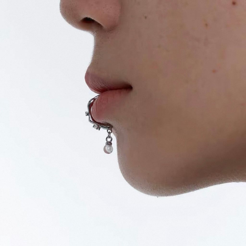 Pearl Lip Studs - No Piercing Required