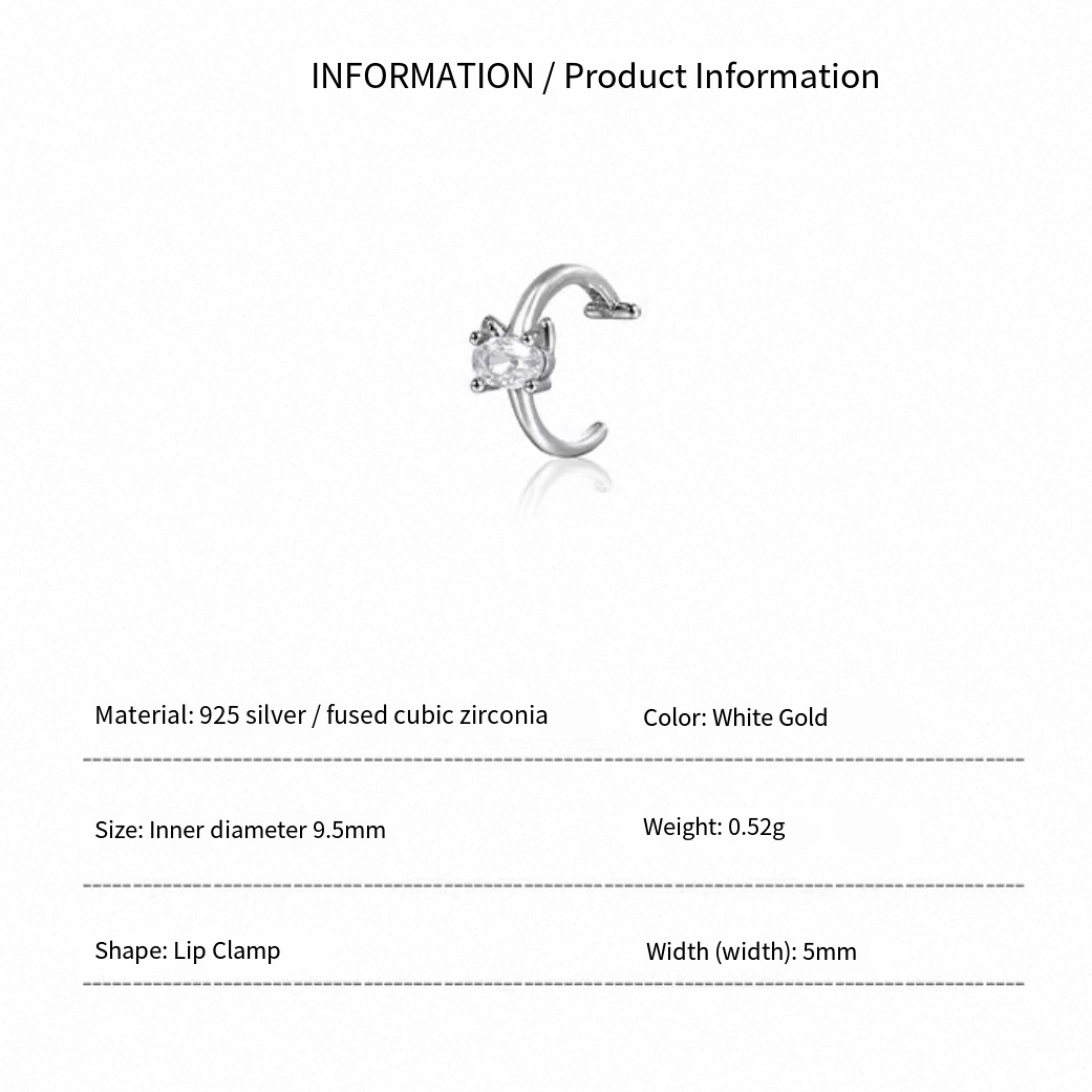 Cat-Shaped Lip Studs