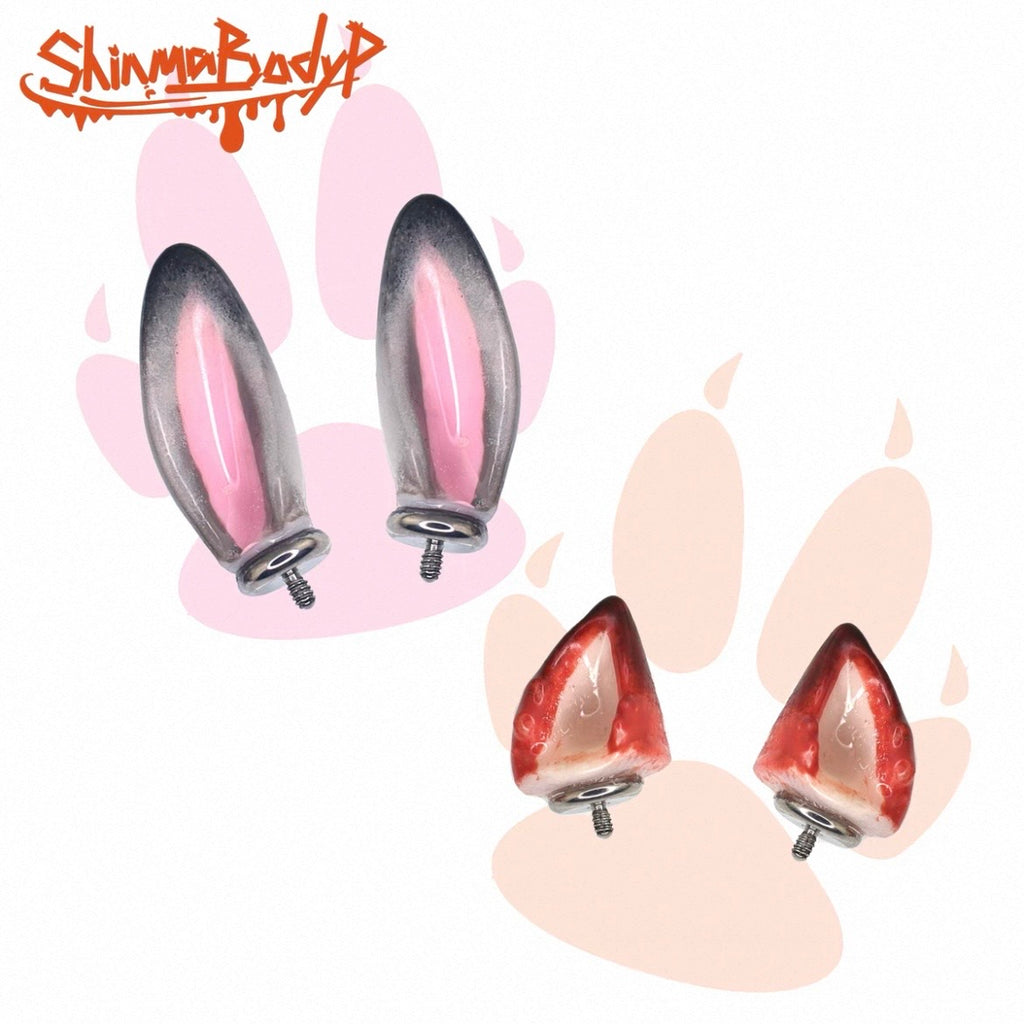 Fox Rabbit Animal Cute Ear Studs Ear Cuffs
