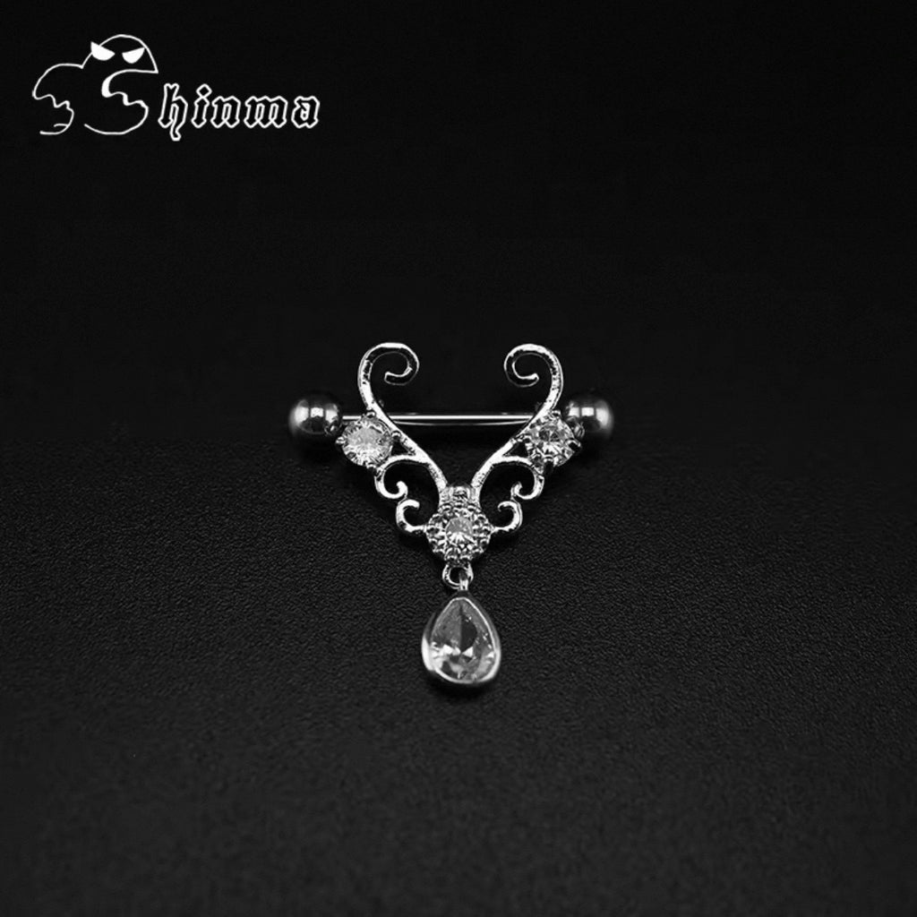 Tear of Angle Nipple Ring
