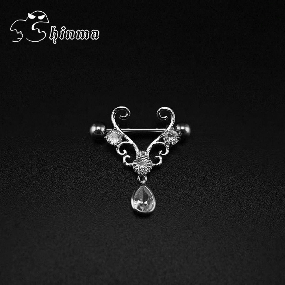 Tear of Angle Nipple Ring
