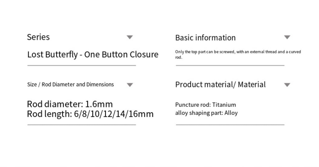 Blue Double Butterfly Belly Button Stud