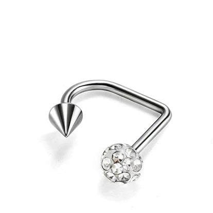 Devil's Pointed Cone Lip Stud Earring