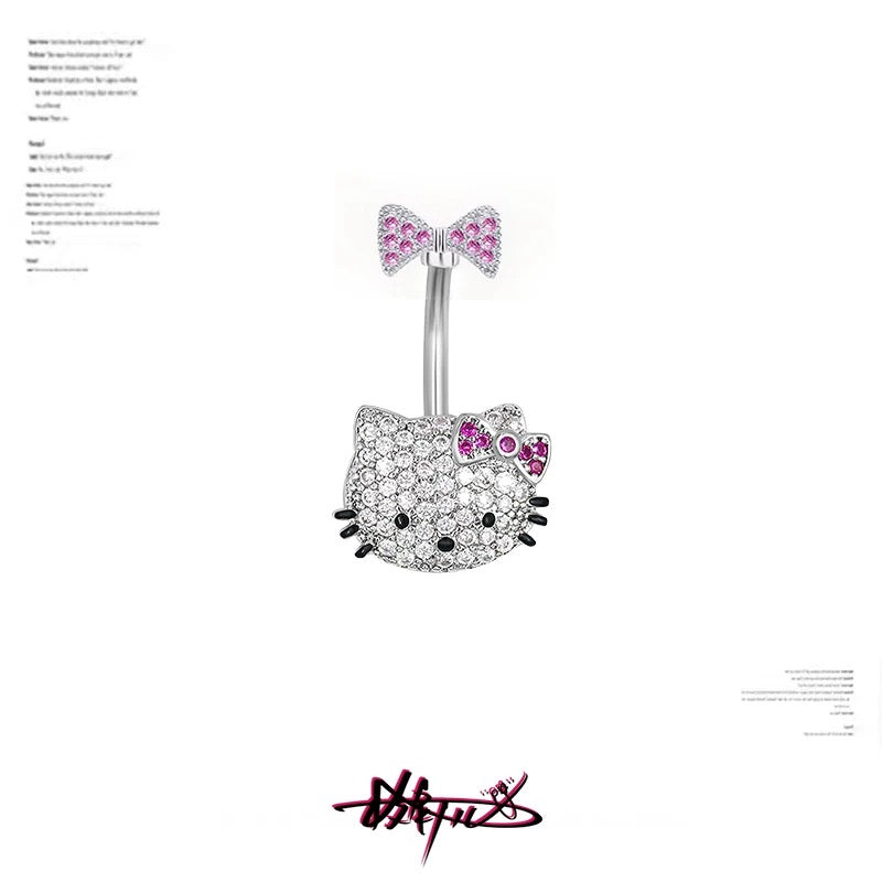 Hello Kitty Navel piercing