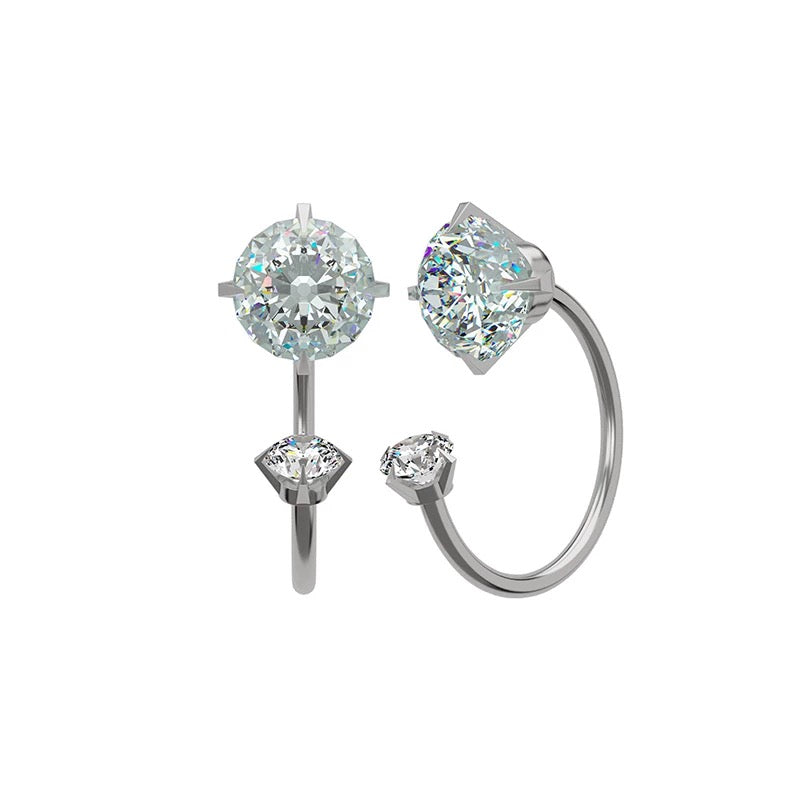 Horseshoe Hoop Earrings