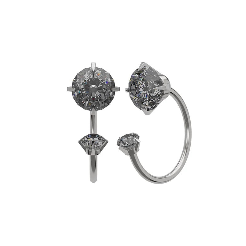 Horseshoe Hoop Earrings