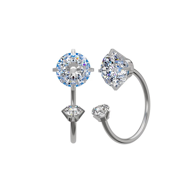 Horseshoe Hoop Earrings