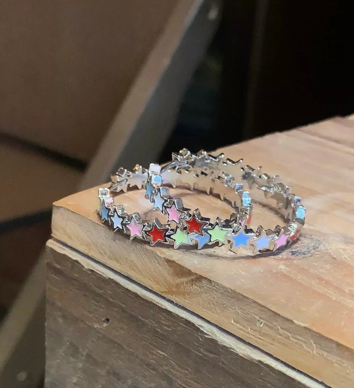 Dopamine Pentagram Star Earrings