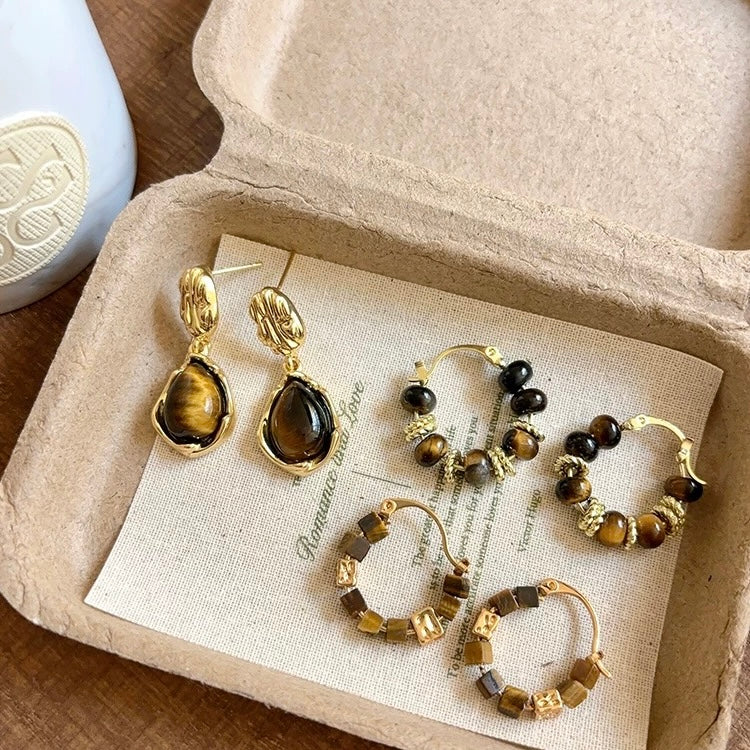 Vintage Brown Earrings