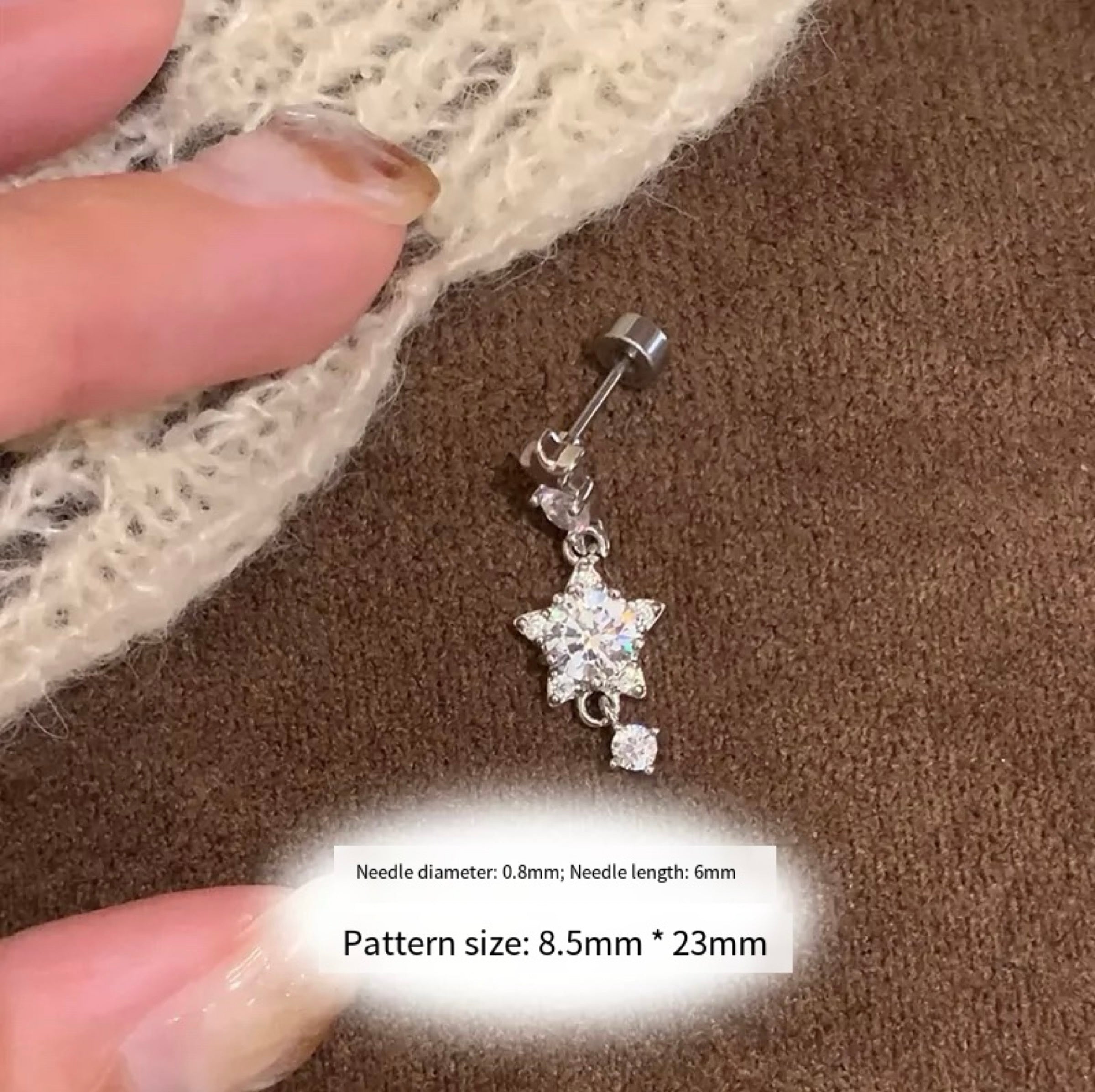 Five Pointed Star Earrings