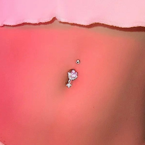 Titanium Alloy Barbel Navel Stud