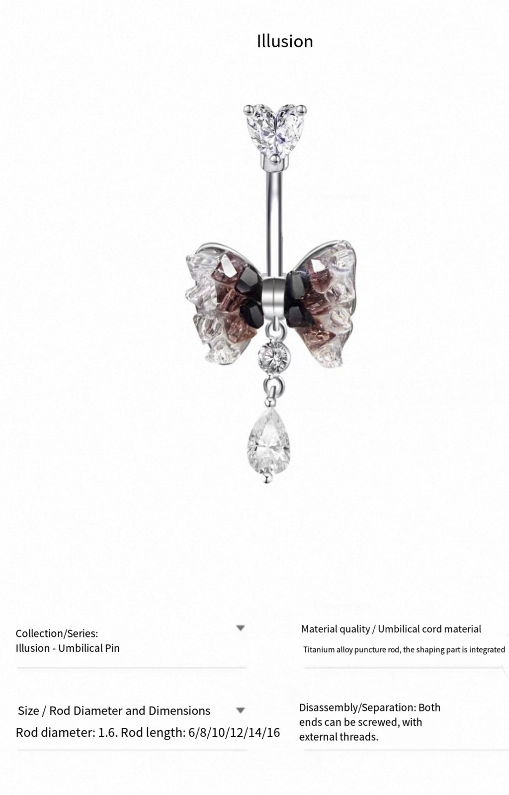 Illusion Navel Stud