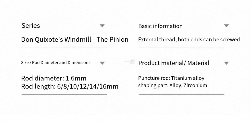 Don Quixote's Windmills (Navel Stud)