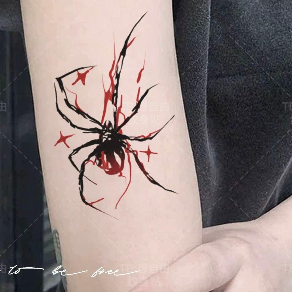 Dark  Spider Tattoo Sticker