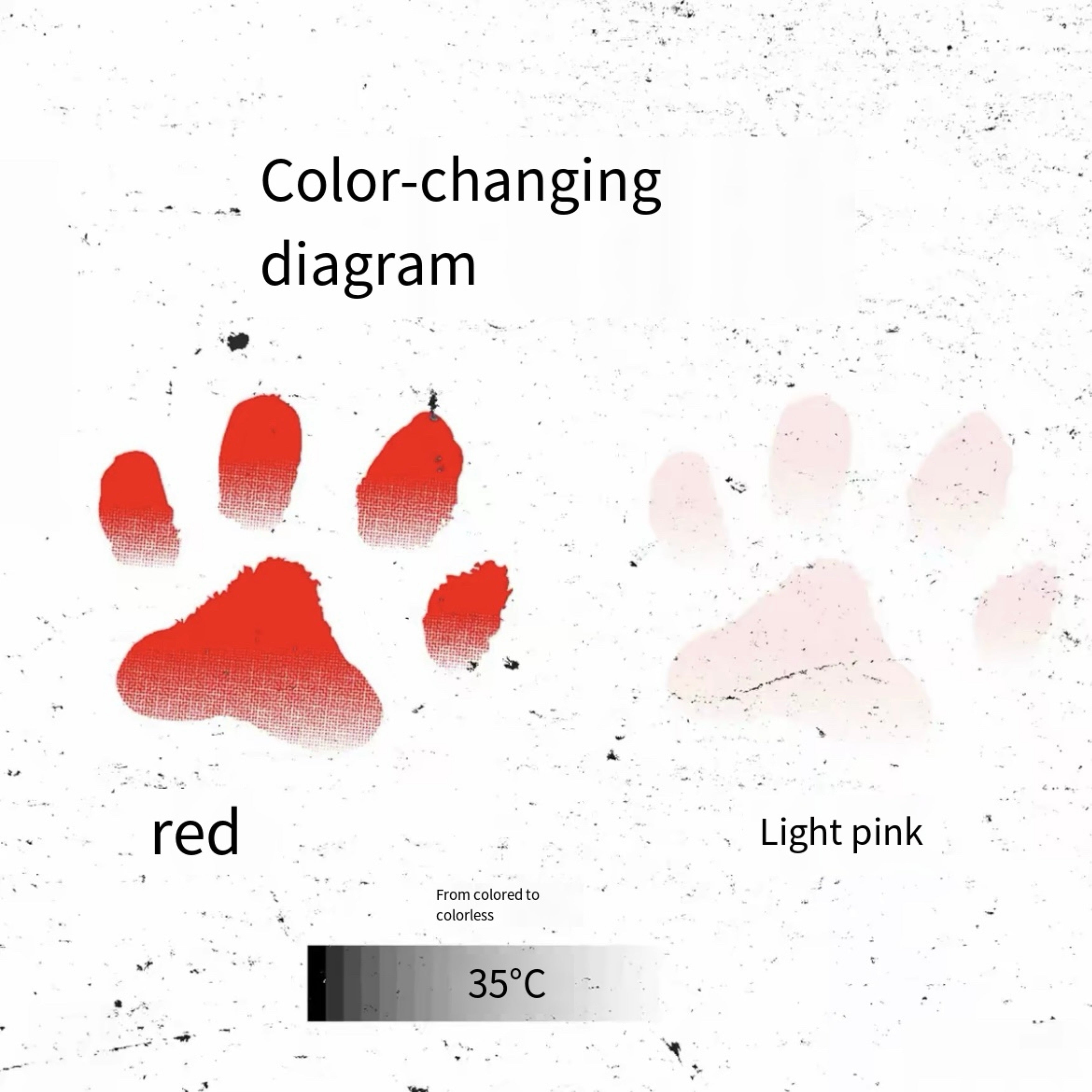 SUMO|Cat Paw Heat-Sensitive Tattoo Stickers