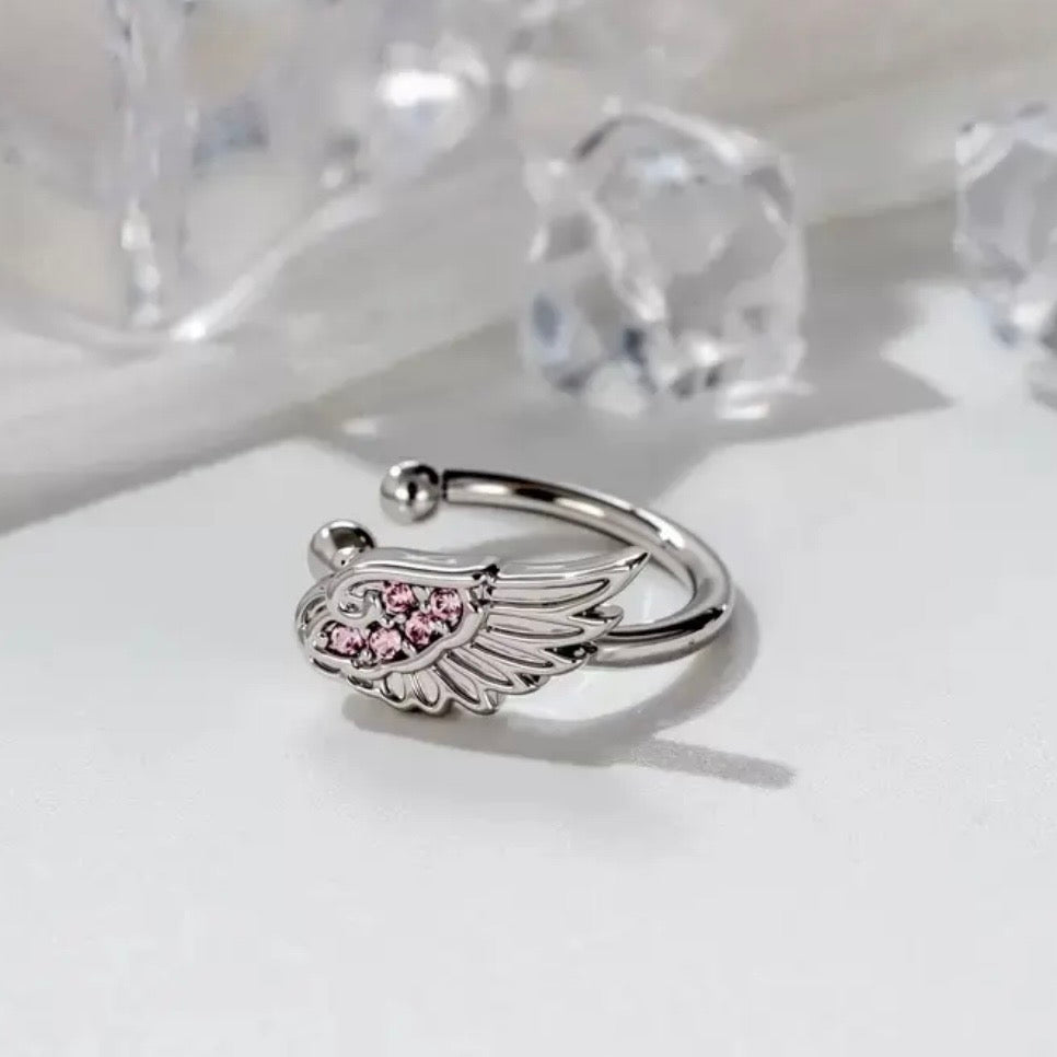 Titanium and Steel Zirconia Wing Studs