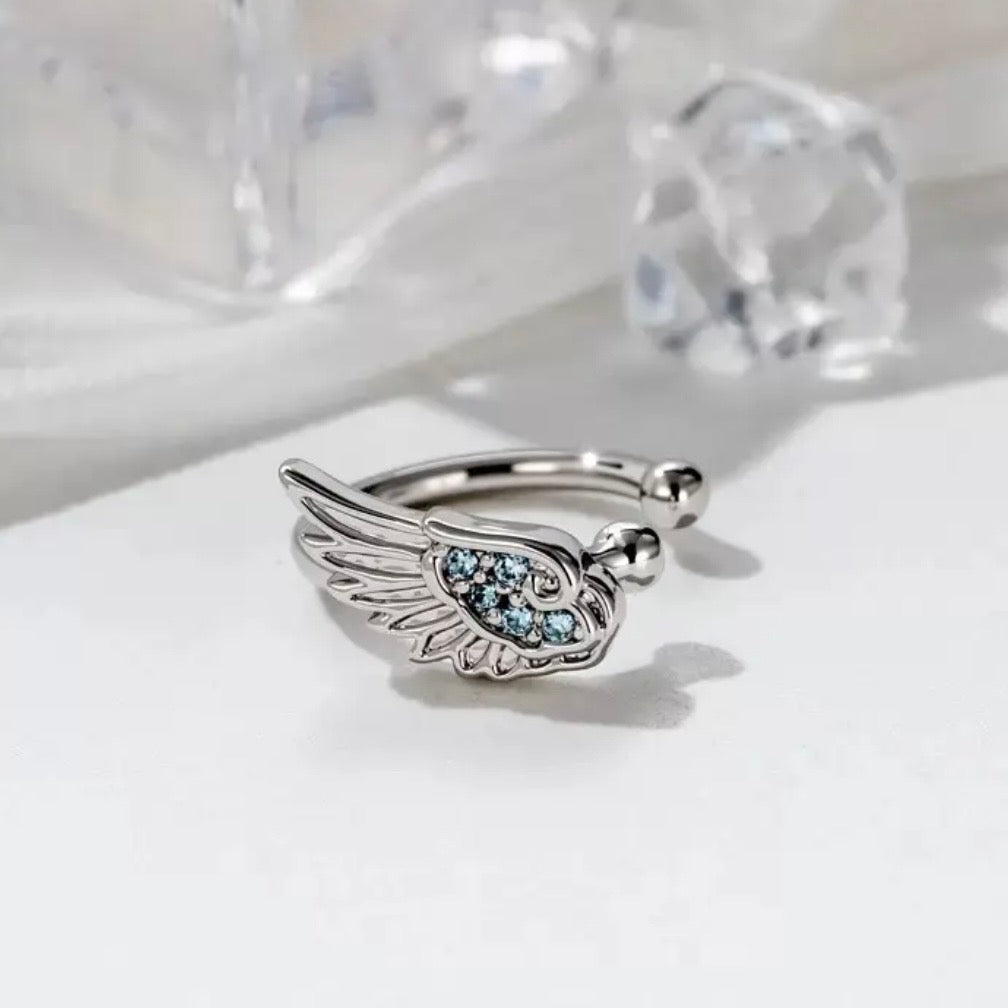 Titanium and Steel Zirconia Wing Studs
