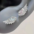 Titanium and Steel Zirconia Wing Studs