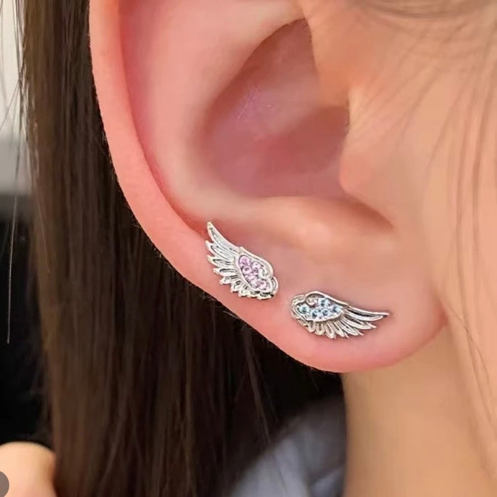 Titanium and Steel Zirconia Wing Studs