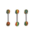 Rainbow Titanium Tongue Stud