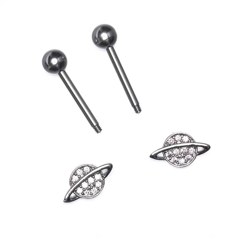 Shining Planet Tongue Studs