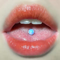 Opal Tongue Studs