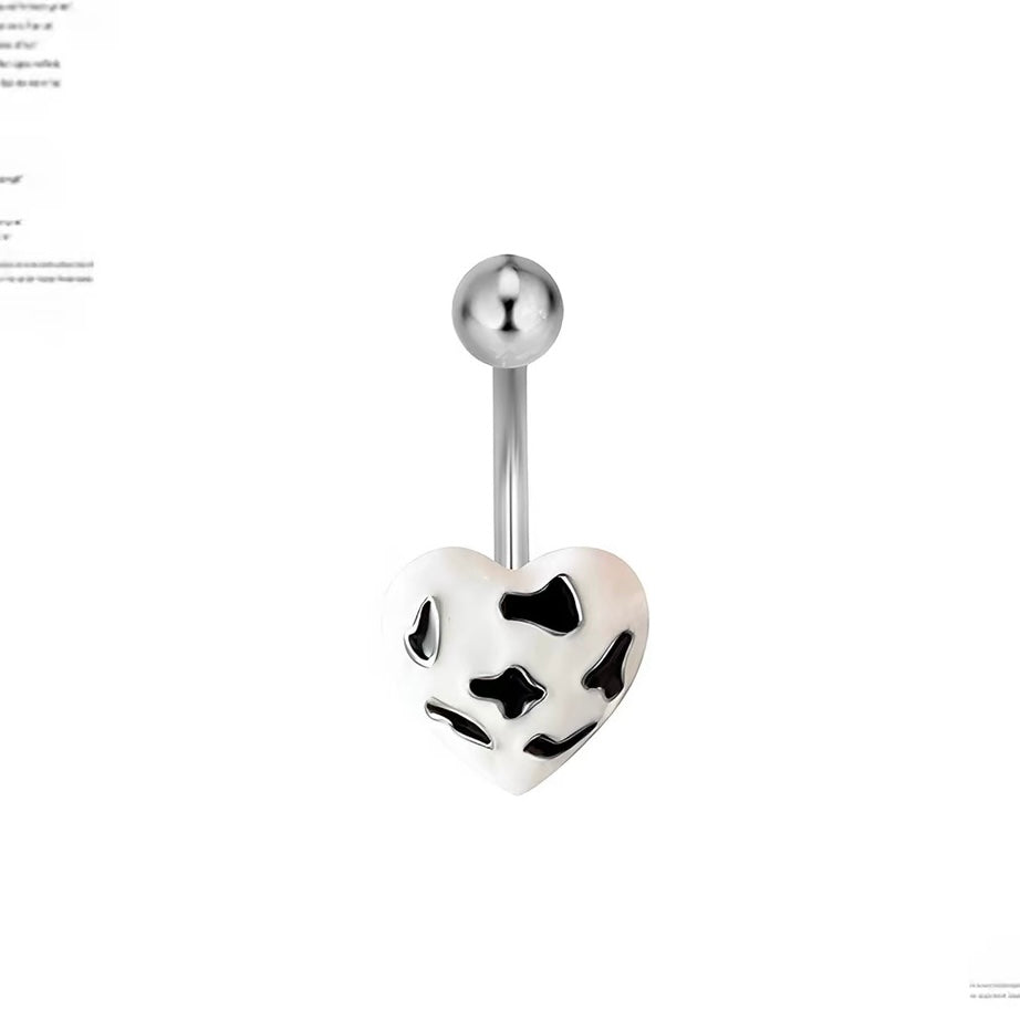 Stylish Cow Belly Piercing