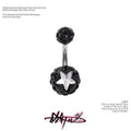 Star Diamond Ball Navel Studs