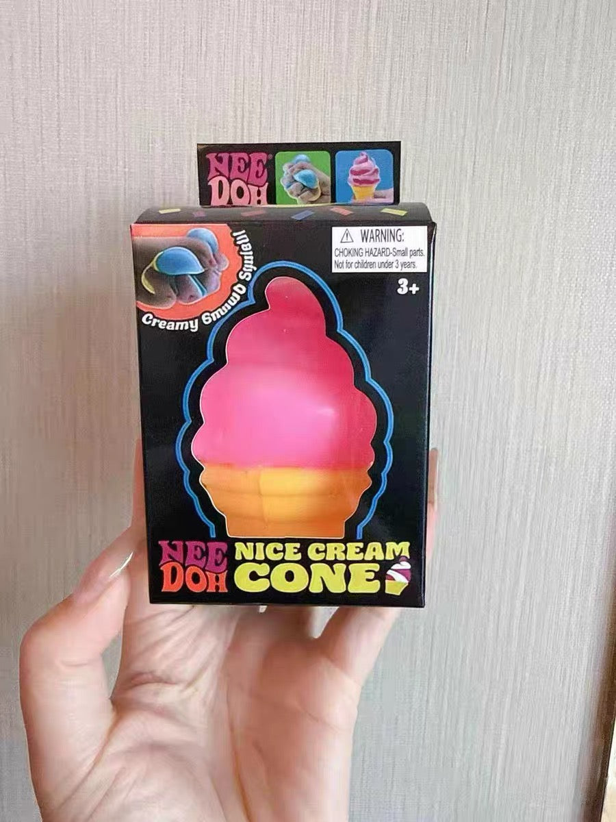 NeeDoh Nice Cream Cone Squishy