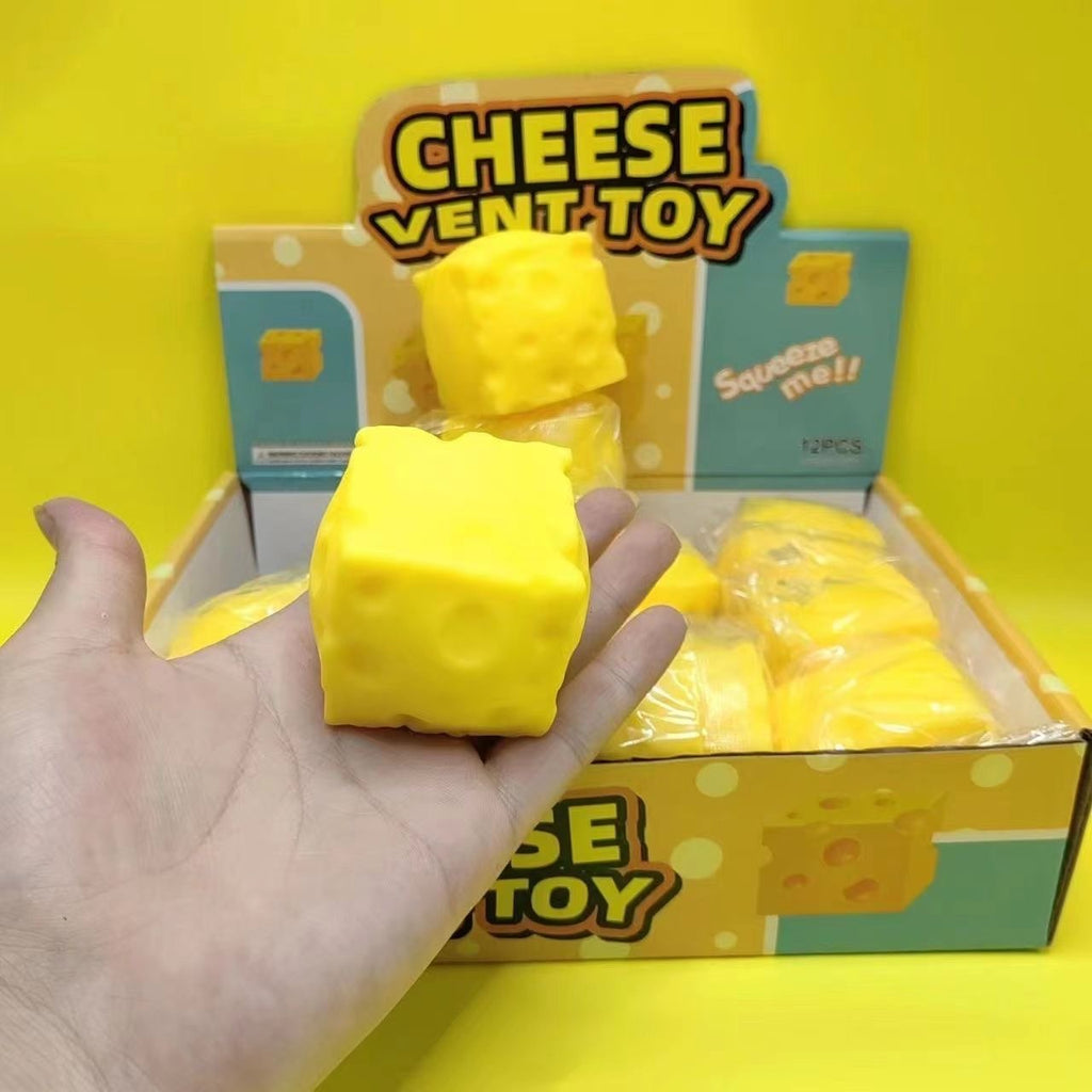 Realistic Square Cheese Squish