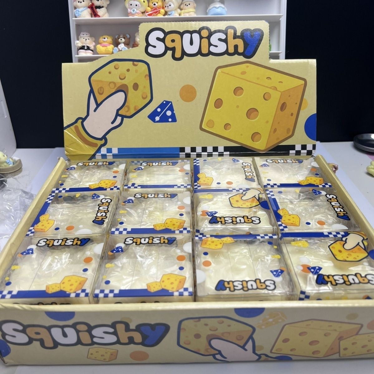 Realistic Square Butter Cheese Squishy