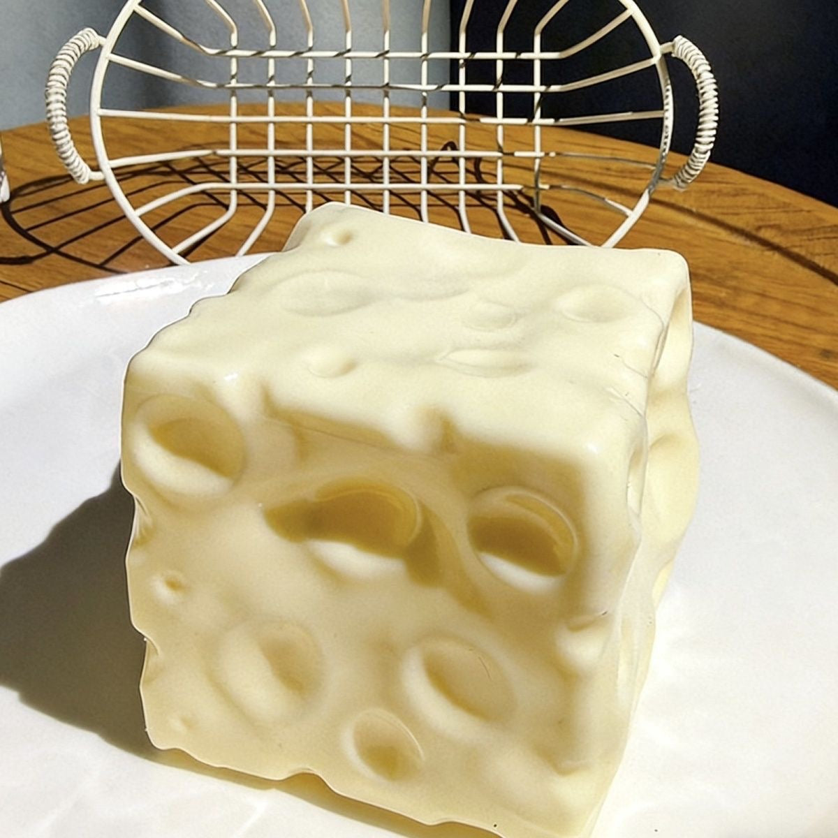 Realistic Square Butter Cheese Squishy