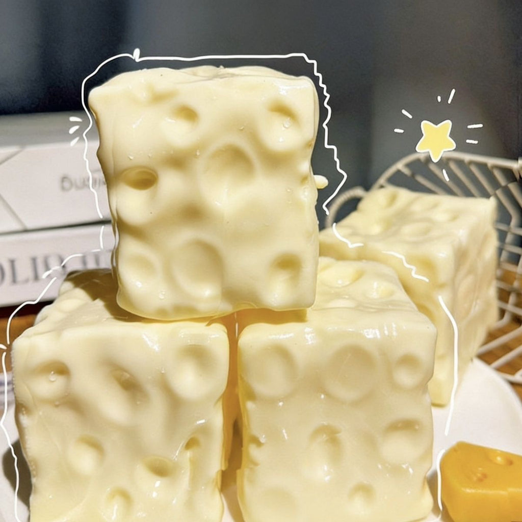 Realistic Square Butter Cheese Squishy