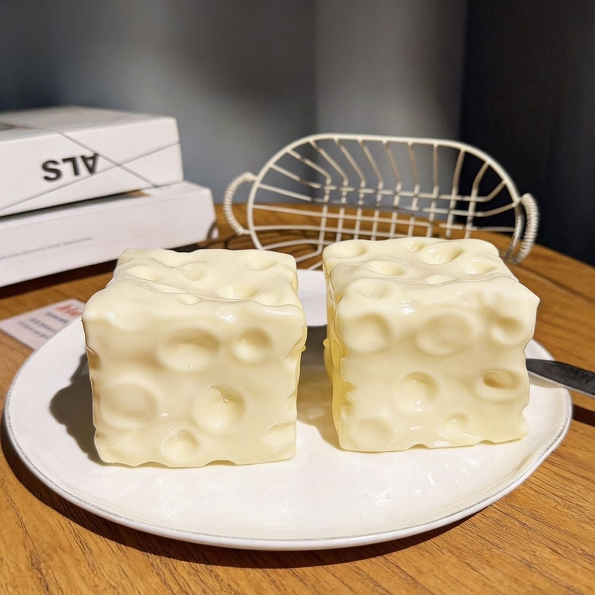 Realistic Square Butter Cheese Squishy